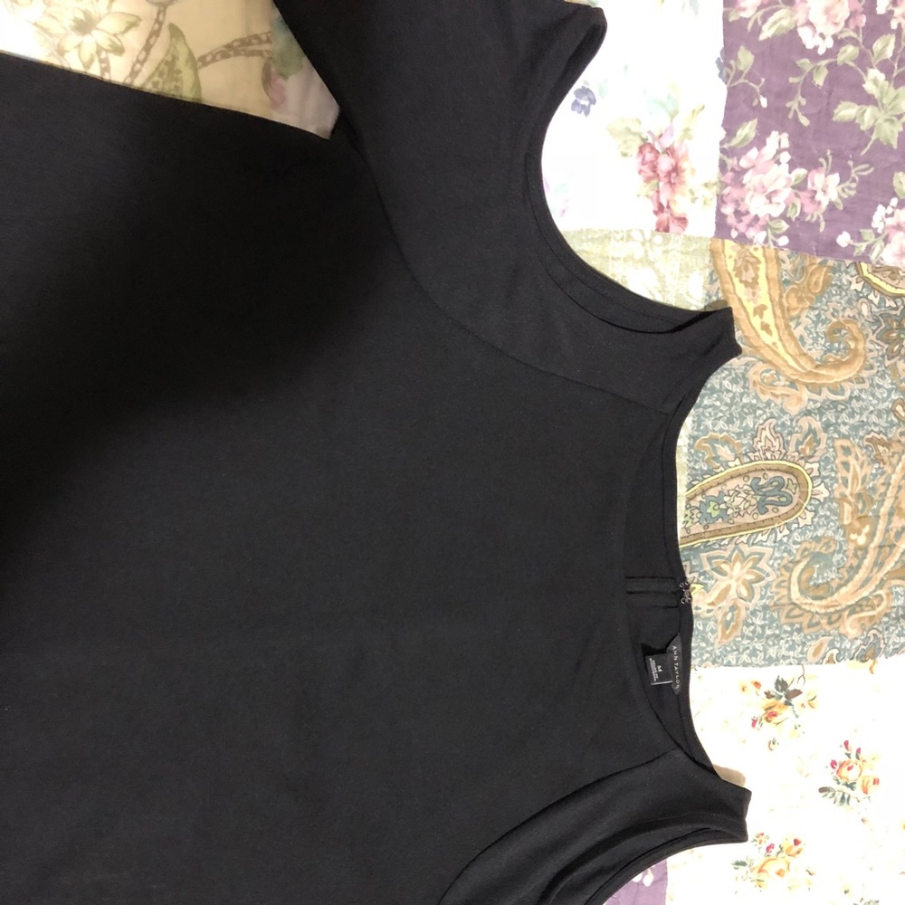 Black long sleeve cold shoulder top